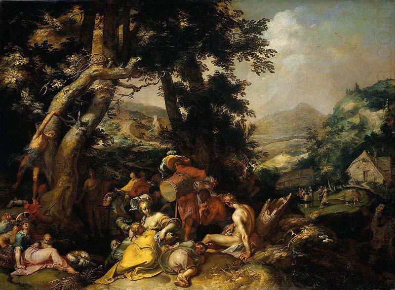 Abraham Bloemaert Landscape with the Ministry of John the Baptist. china oil painting image